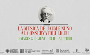 The Music of Jaume Nunó at the Liceu Conservatory