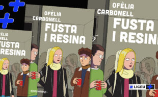Presentation of "Fusta i resina" (Columna Ediciones), the first novel by writer and former student Ofelia Carbonell