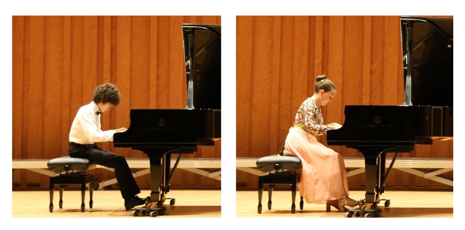 Guillermo Ramírez and Norah Wanton, students of the Conservatori Liceu Júnior, winners of the Premio Extraordinario de Enseñanzas Profesionales of Andalusia