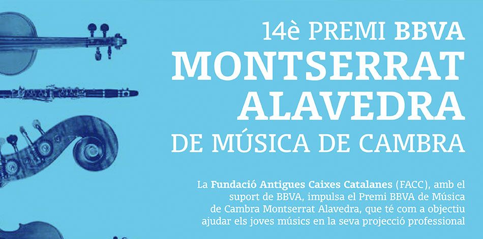 Abierta la convocatoria del 14º Premio BBVA de Música de Cámara Montserrat Alavedra