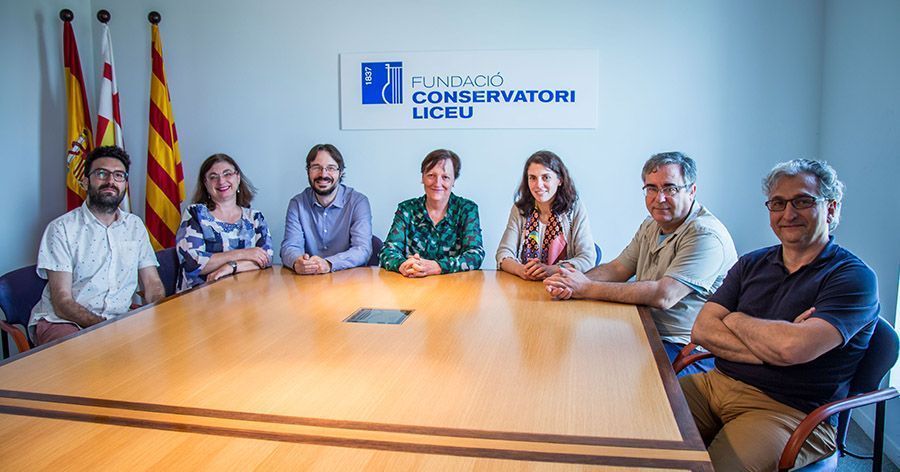 Junta Directiva Acesea al Conservatori del Liceu
