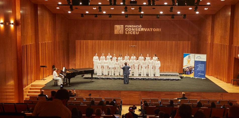El concurso internacional de canto coral “Sing for Gold” celebra una de sus finales en el Auditorio Conservatori Liceu