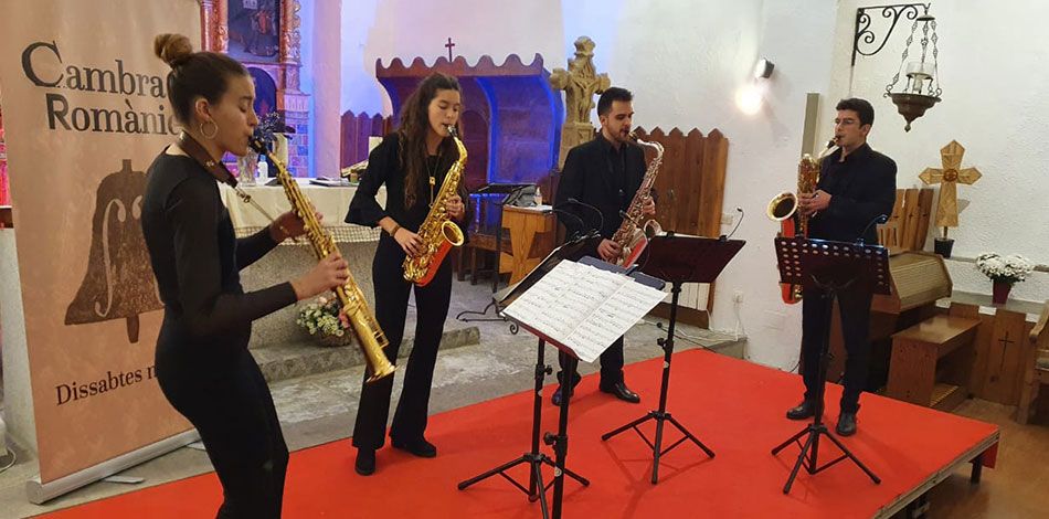 El Delia Quartet, formado por alumnos del Centro Superior Liceu, clausura el V Ciclo Cámara Románica de Andorra