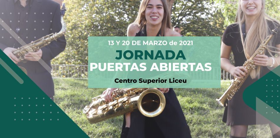 El Centro Superior de la Fundación Conservatori Liceu convoca las Jornadas de Puertas Abiertas 2021