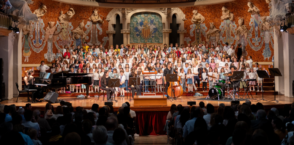 Alumnos de las Escuelas Liceu participaron en los conciertos del Ciclo Liceu Familiar en el Palau de la Música Catalana