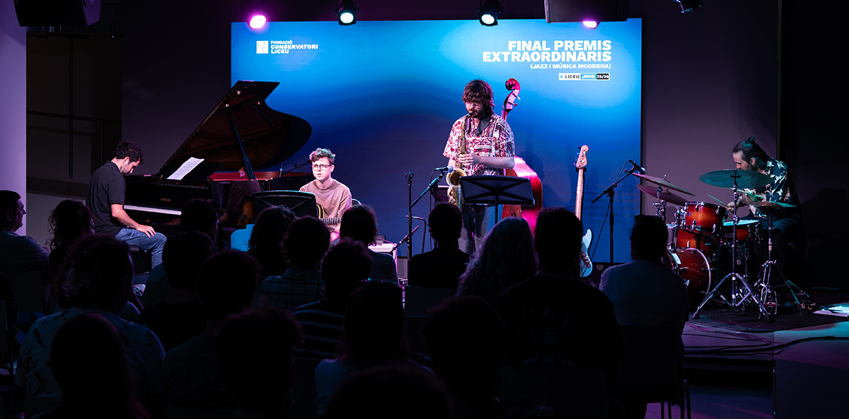 El Conservatori Superior de Música Liceu otorga los Premios Extraordinarios del centro del curso 2025-2026 de Jazz y Música Moderna