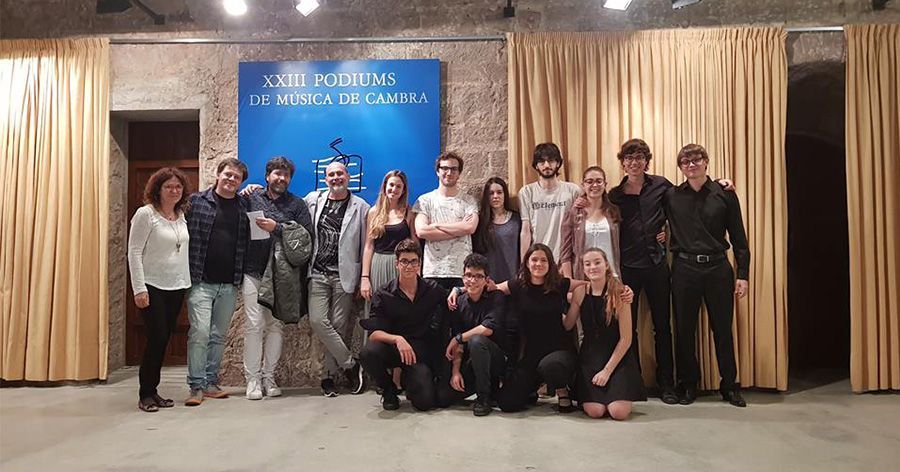 Alumnes Bernat Sánchez i Júlia Fortuny XXIII Pòdiums Música Cambra 2018 Sant Joan Vilatorrada