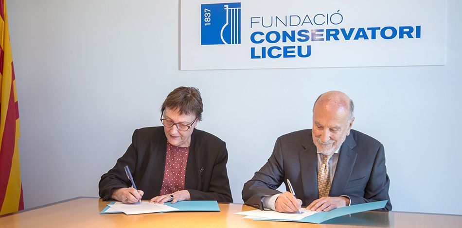 La Fundació Conservatori Liceu signa un nou conveni de col·laboració amb la Fundació ACE- Barcelona Alzheimer Treatment & Research Center