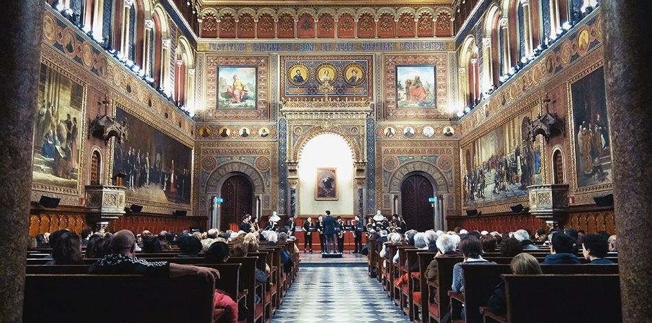 L’Ensemble de Saxòfons del Conservatori Liceu va actuar dins del XXXII Cicle de Música a la Universitat de Barcelona