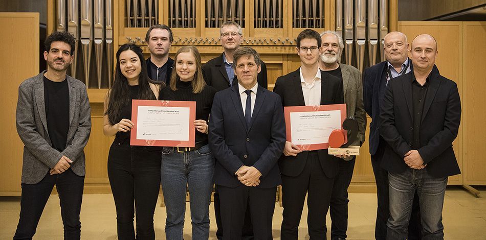 Les alumnes del departament de vent del Centre Superior de la Fundació Conservatori Liceu Marta Torres (flauta travessera) i Maria Torres (saxo), finalistes a la 93º Convocatòria del Concurs de Juventudes Musicales