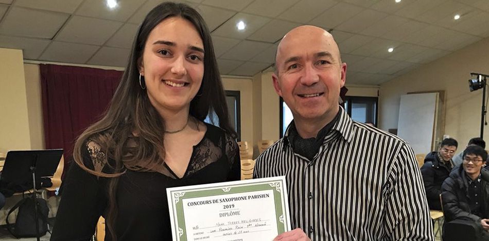 L’alumna del Centre Superior de Música Liceu, Maria Torres, guanyadora del “Concours de Saxophone Parisien 2019”