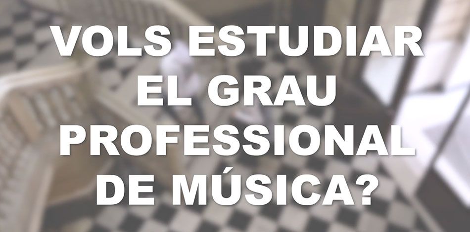 El Centre Professional Conservatori Liceu convoca el període d’inscripció per a les Proves d’accés al Grau Professional