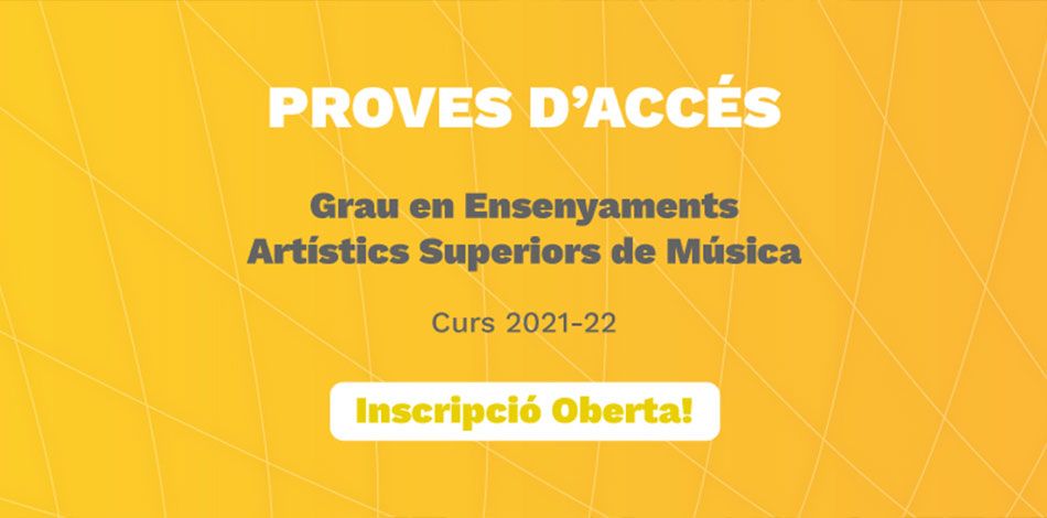 El Centre Superior Liceu ha obert el període d’inscripció per a les Proves d’accés als Ensenyaments Superiors de Música