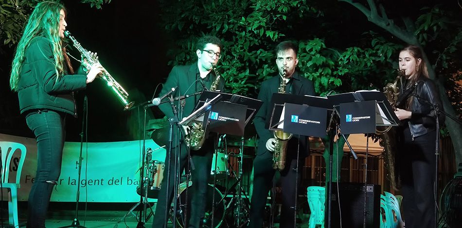 El Delia Quartet, formado por estudiantes del Centro Superior Liceu, actúa en Festival de Cultura Raval(s)