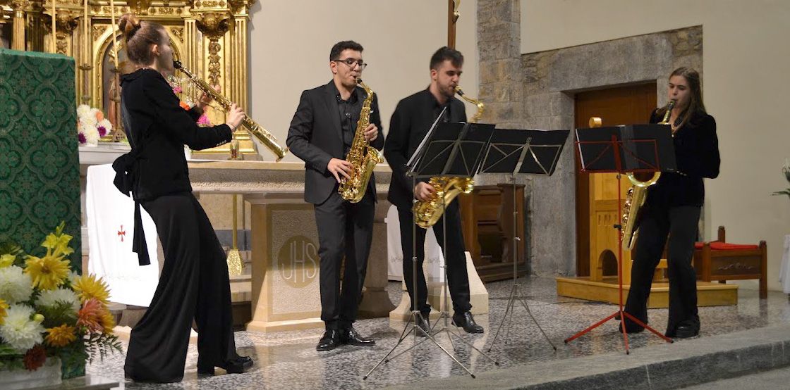 El Delia Quartet, format per alumnes del Centre Superior Liceu, actua al cicle Sons de Tardor 2021
