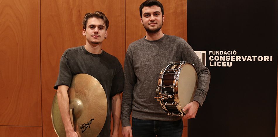 Joan Lombarte i Jordi Cid, alumnes de percussió del Centre Superior Liceu, debuten amb l’Orquestra Simfònica de Barcelona i Nacional de Catalunya (OBC)