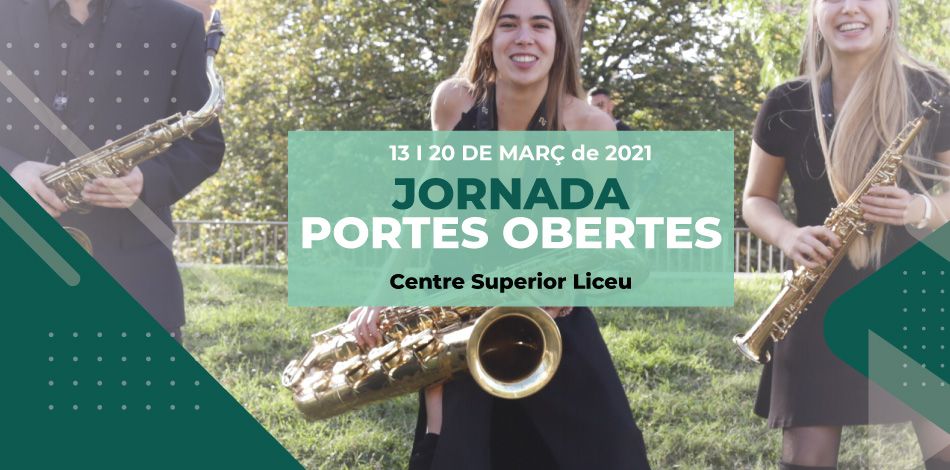 El Centre Superior de la Fundació Conservatori Liceu convoca les Jornades de Portes Obertes 2021