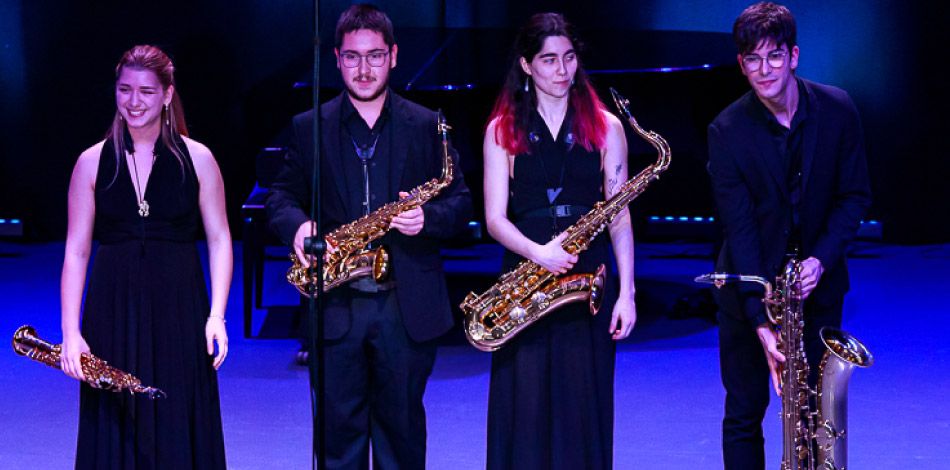 Mezzo Quartet, format per alumnes de la Fundació Conservatori Liceu, guanya el concurs de la Tribuna Sax-Ensemble de Joves Intèrprets 2022