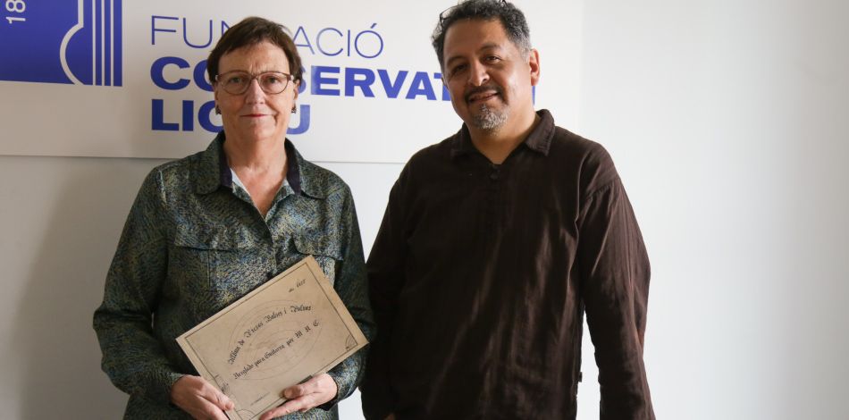 Bolivar Ávila, Exalumne del Conservatori Liceu i Exbecari de la Fundació Carolina, presenta al Conservatori una conferència sobre La Guitarra a l'Equador al segle XIX