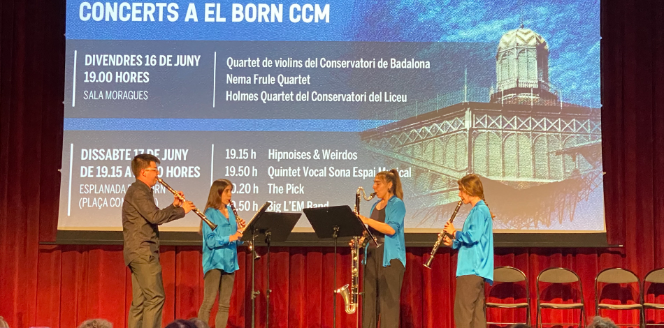 Holmes Quartet, format per alumnes del Conservatori Superior Liceu, actua al Born Centre de Cultura i Memòria