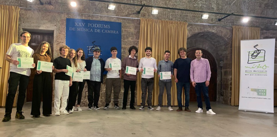 El Duo Elysium, format per alumnes del Conservatori Superior Liceu, guanya el primer premi, categoria B, en la XXV edició dels Premis Pòdiums