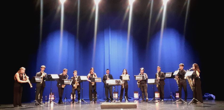 L’Ensemble de Saxos del Centre Superior va actuar a l’Auditori de Cornellà