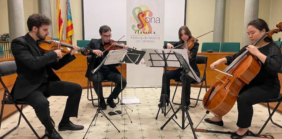 Kassia Quartet, format per alumnes del Conservatori Liceu, va participar al Festival Ressona Tardor de Cardedeu 2022