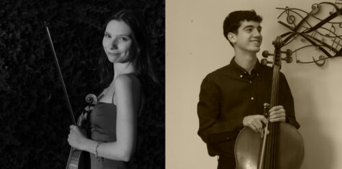 Laura Villafáfila i Héctor López, becaris del programa Liceu Júnior, seleccionats per formar part de la European Youth Orchestra Academy (EYOA)