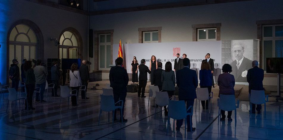 L’Octet de veus del Centre Superior de Música Liceu va actuar al Parlament de Catalunya a l’ Acte d'homenatge al M. H. Sr. Lluís Companys i Jover
