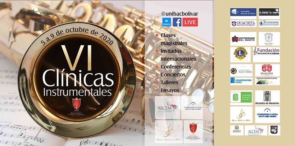 La Fundació Conservatori Liceu participa en les VI Clíniques Instrumentals organitzades per la Universidad Institución Universitaria Bellas Artes y Ciencias de Bolívar (UNIBAC) a Colòmbia