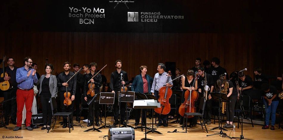 El violoncel·lista Yo Yo Ma, celebra el seu Day of Action al Centre Superior de Música Liceu
