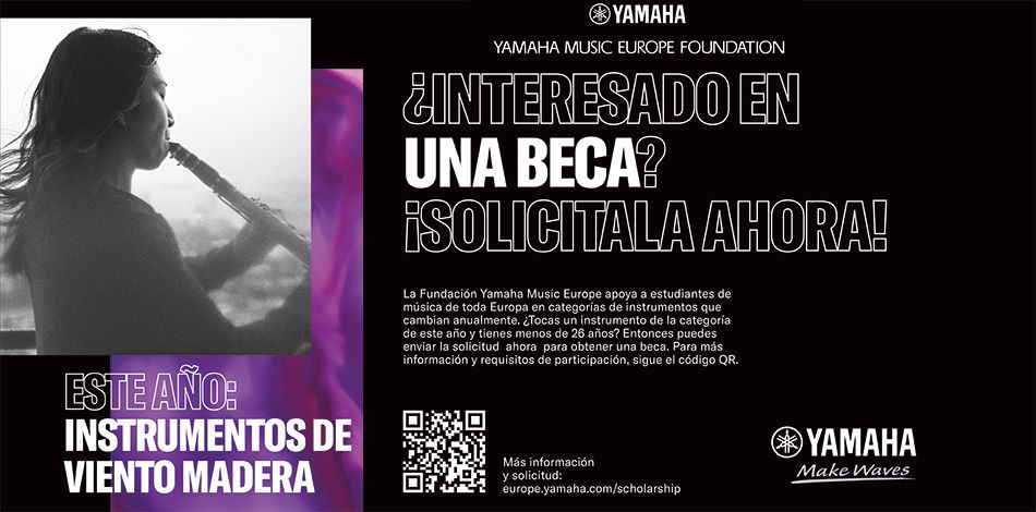 La Fundació Yamaha obre la convocatòria d’un programa de Beques per a estudis musicals en l’especialitat de vent fusta